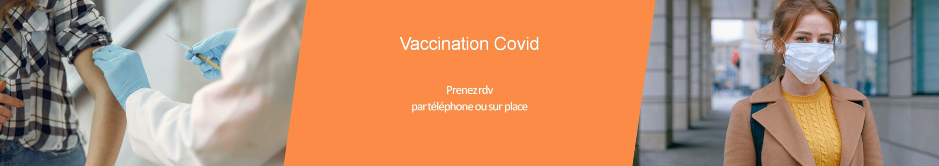 Deux personnes avec pansement après vaccination contre la covid-19